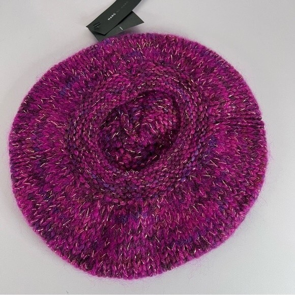 NWT Marc by Marc Jacobs Merlot Multi Wool Mohair Beanie Hat M912815 OS - Picture 5 of 7